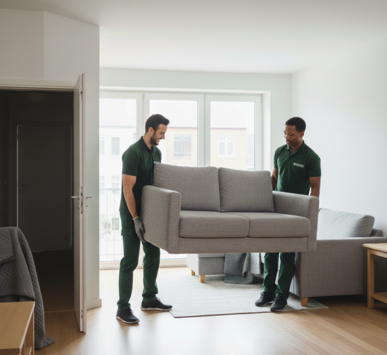 personas recogiendo mueble